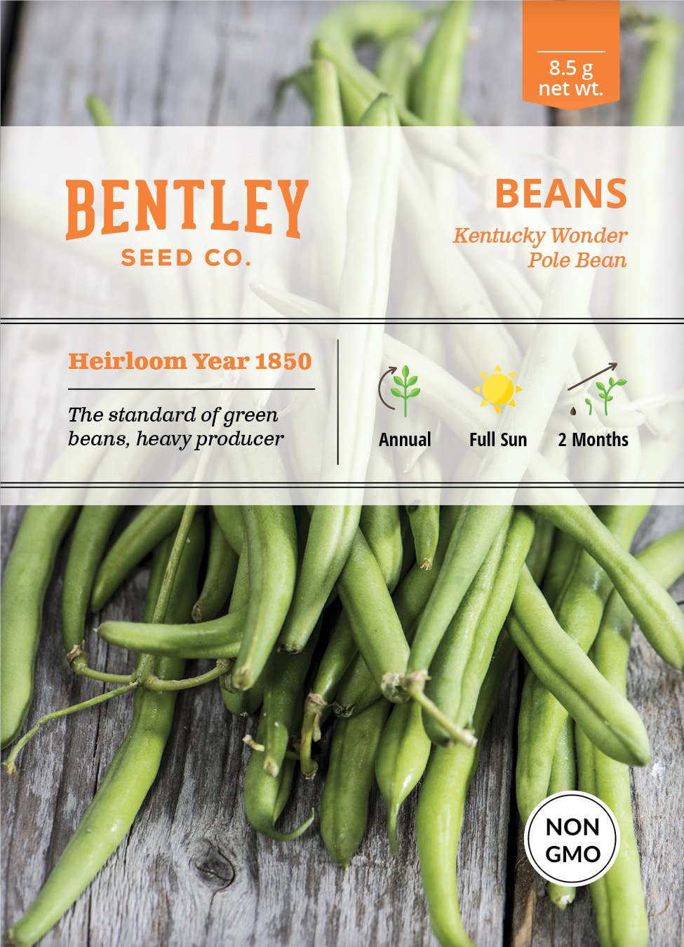 Bentley Seed Co. - Bean Kentucky Wonder (Green Pole)