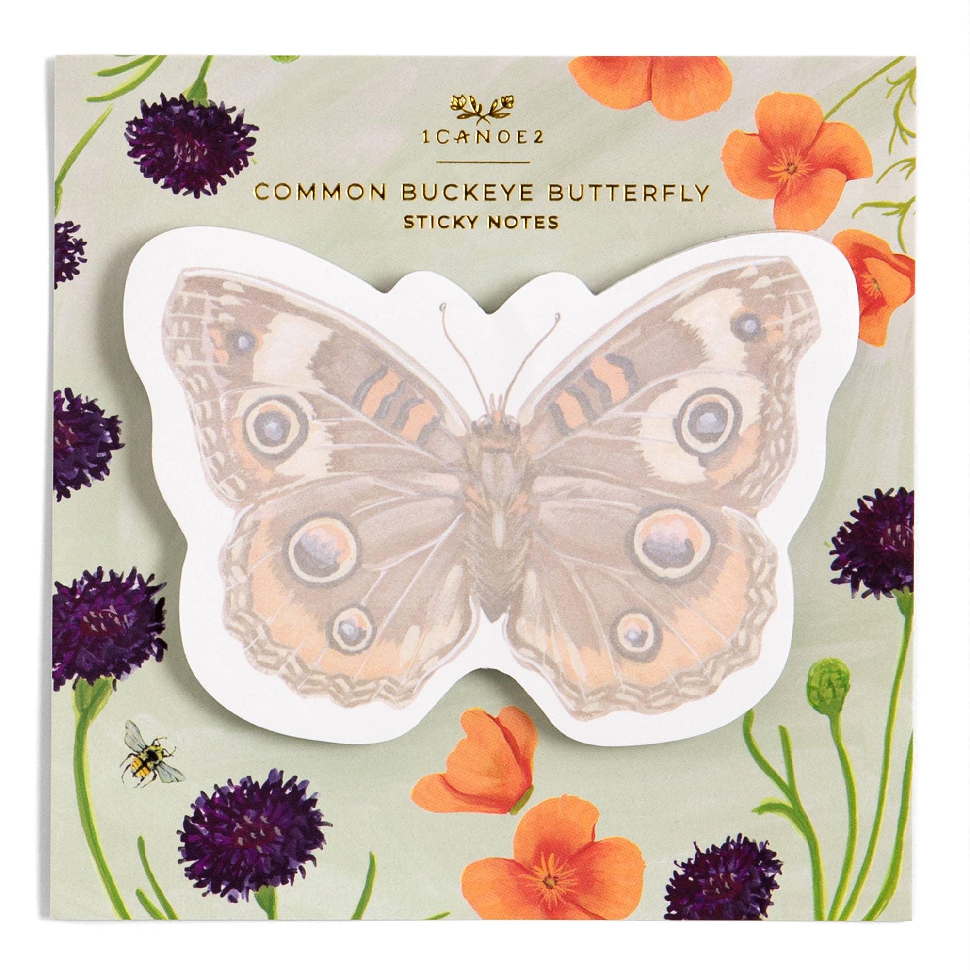 Common Buckeye Butterfly Sticky Notes