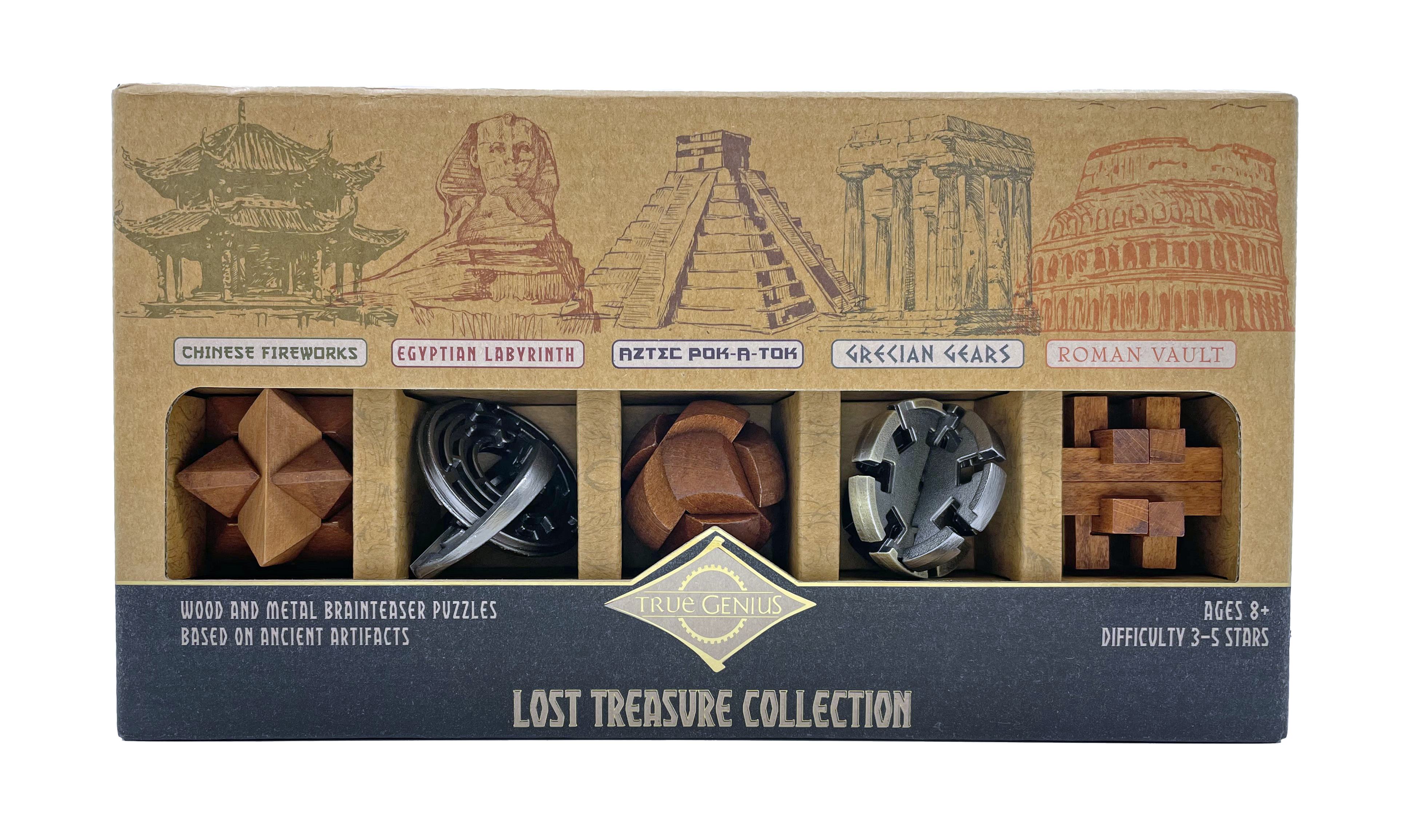 True Genius Lost Treasure Collection Puzzle Set True Genius Lost Treasure Collection Puzzle Set