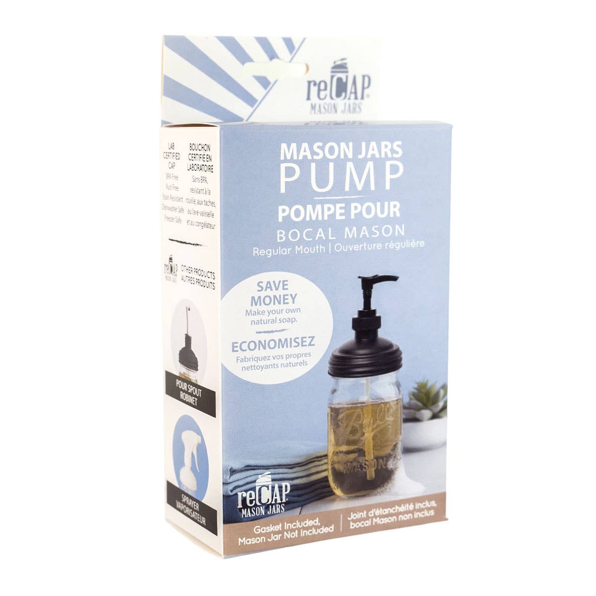 Mason Jar Pump Lid, by reCAP®- Sidekick of 16