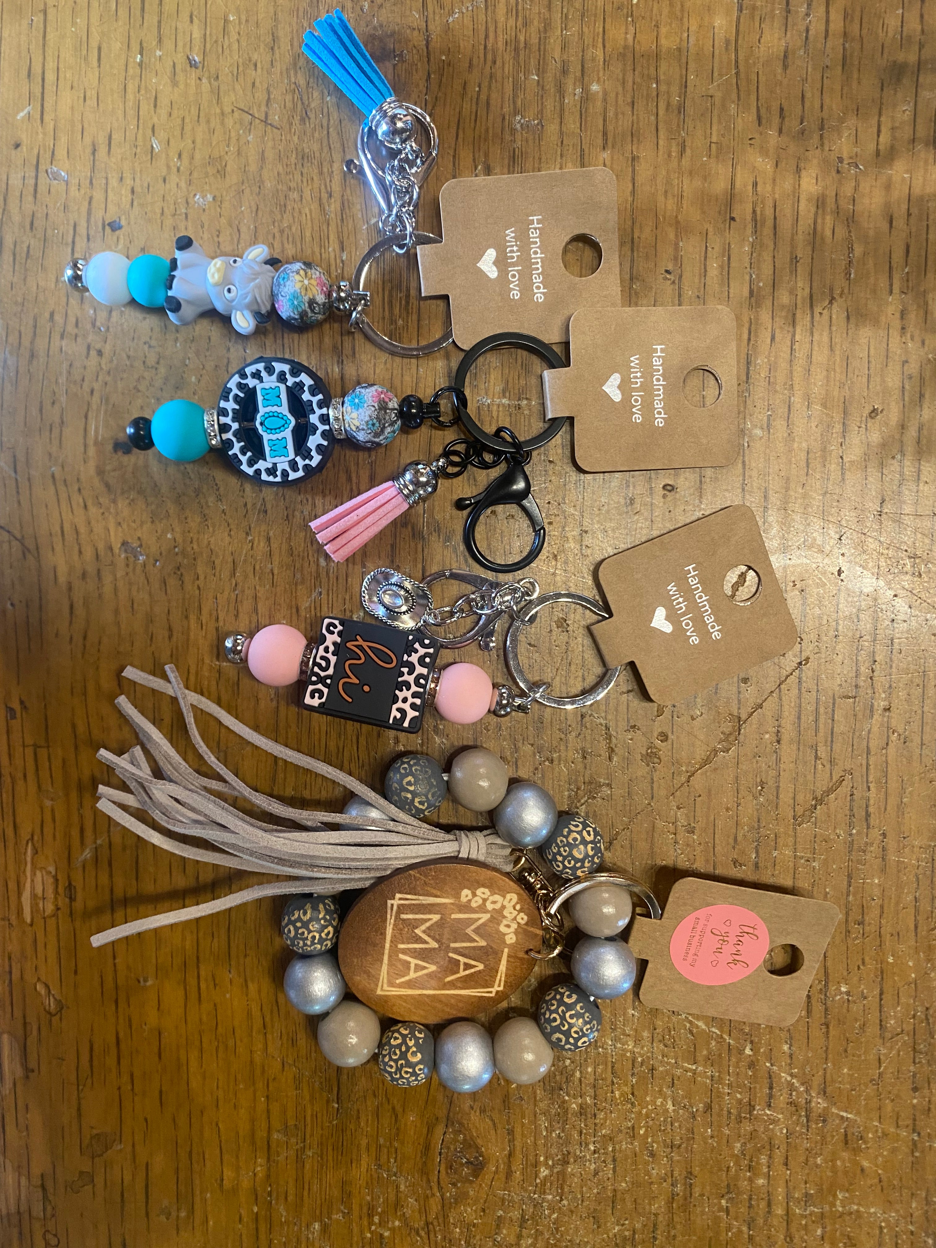 Samantha's handmade keychains assorted styles