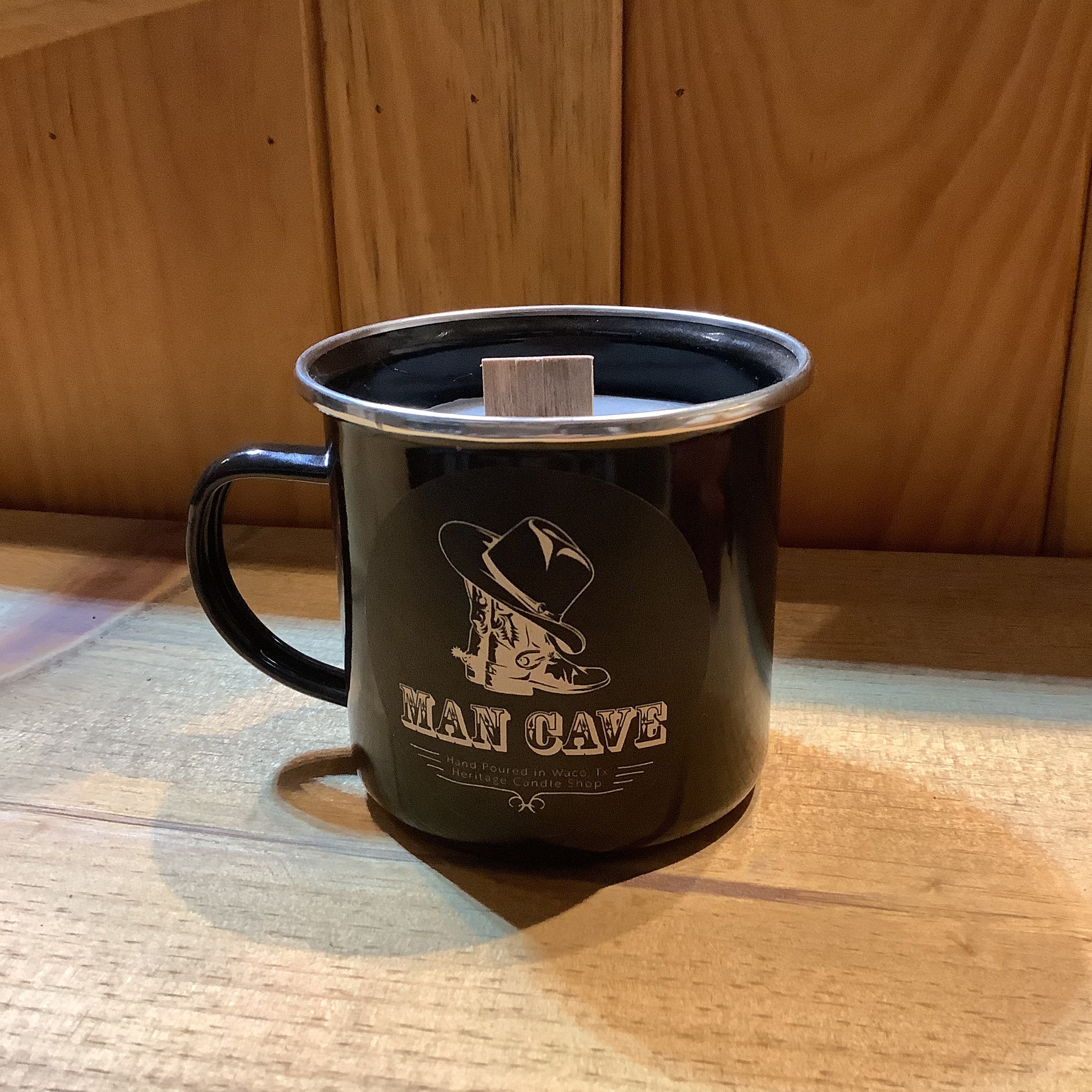 Heritage Candle Shop - Man Cave Mug Black