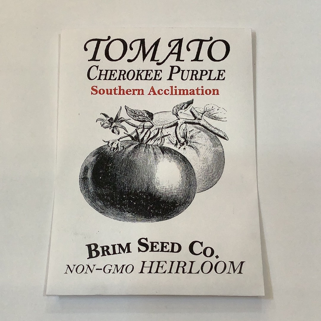 Brim Seed Co. - Southern Acclimated Cherokee Purple Tomato Heirloom Seed