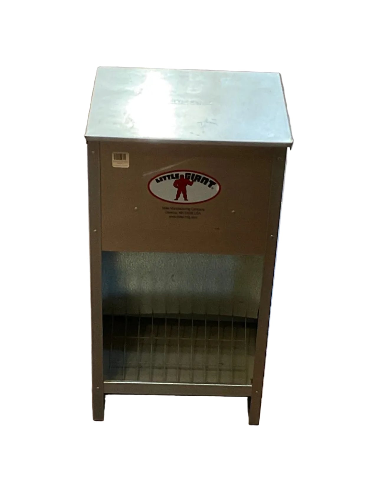 Little Giant high capacity galvanized steel poultry feeder