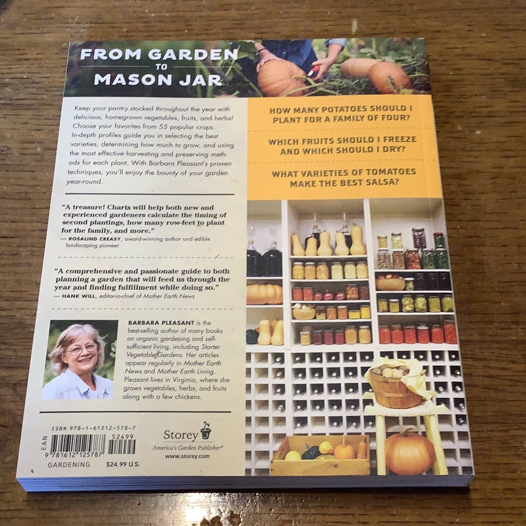 Homegrown Pantry: A Gardener’s Guide to Selecting the Best Varieties & Planting the Perfect Amounts for What You Want to Eat Year-Round - by Barbara Pleasant