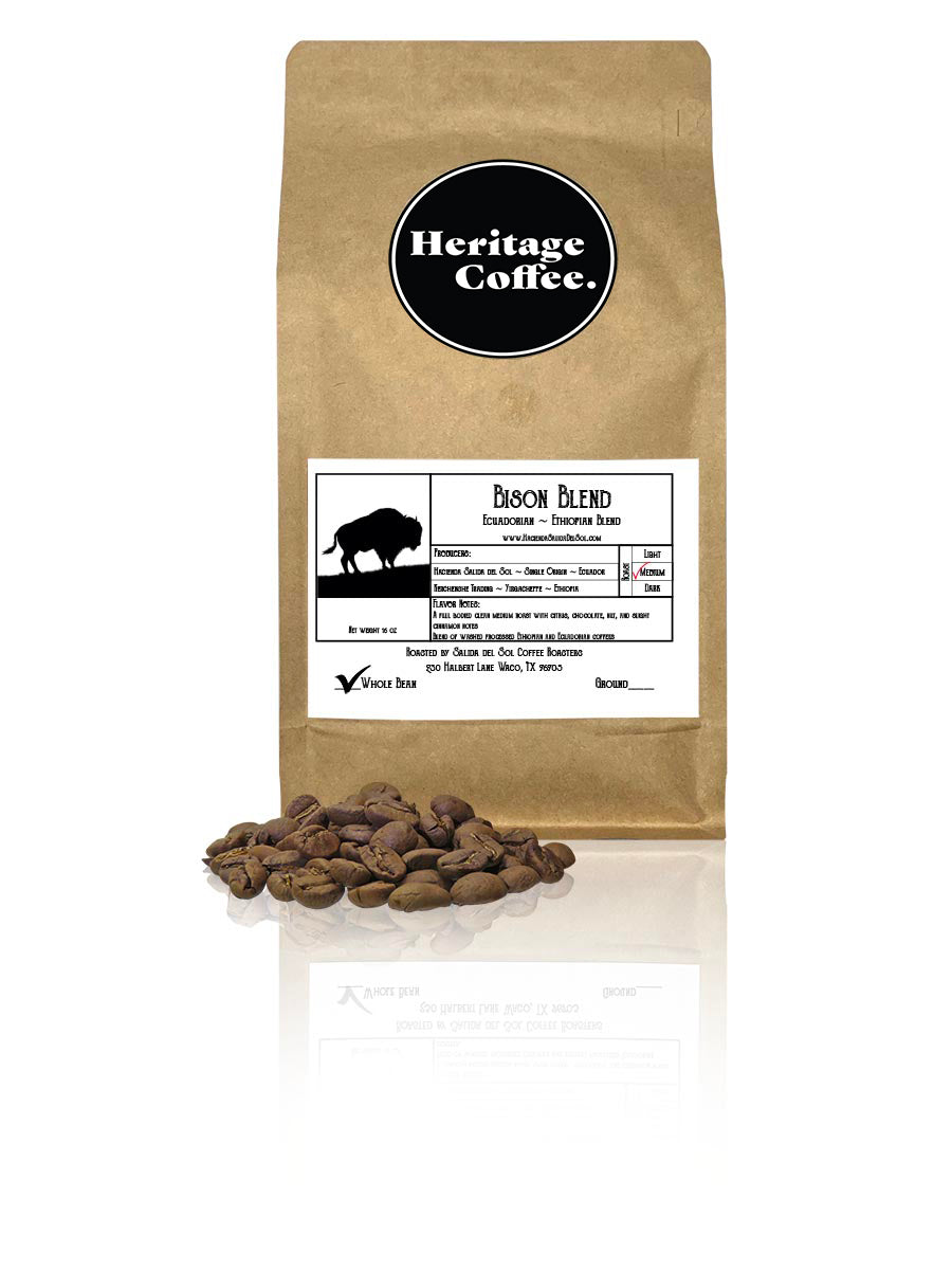 Heritage Coffee whole bean bag