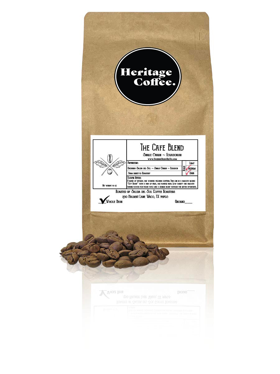 Heritage Coffee whole bean fresh roasted bag