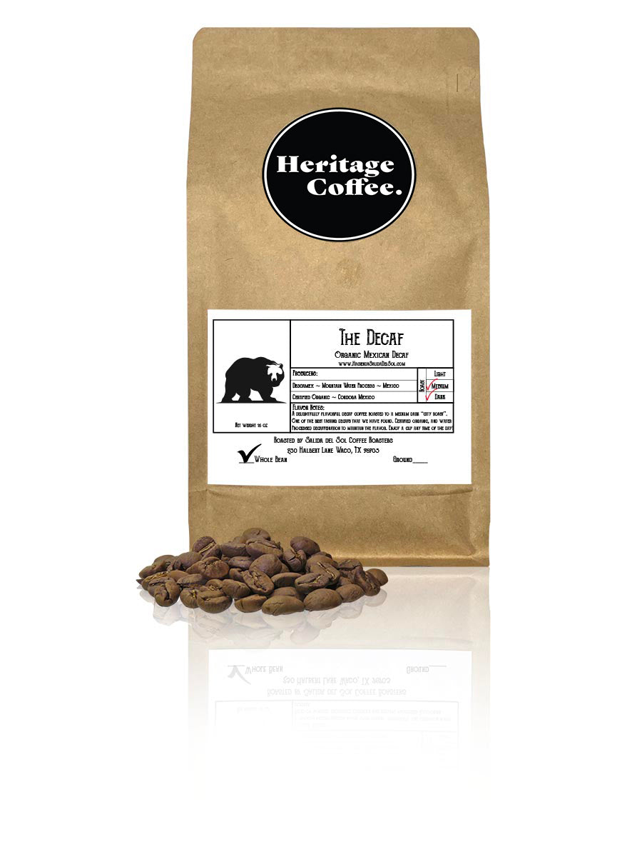 Heritage Coffee whole bean premium blend bag