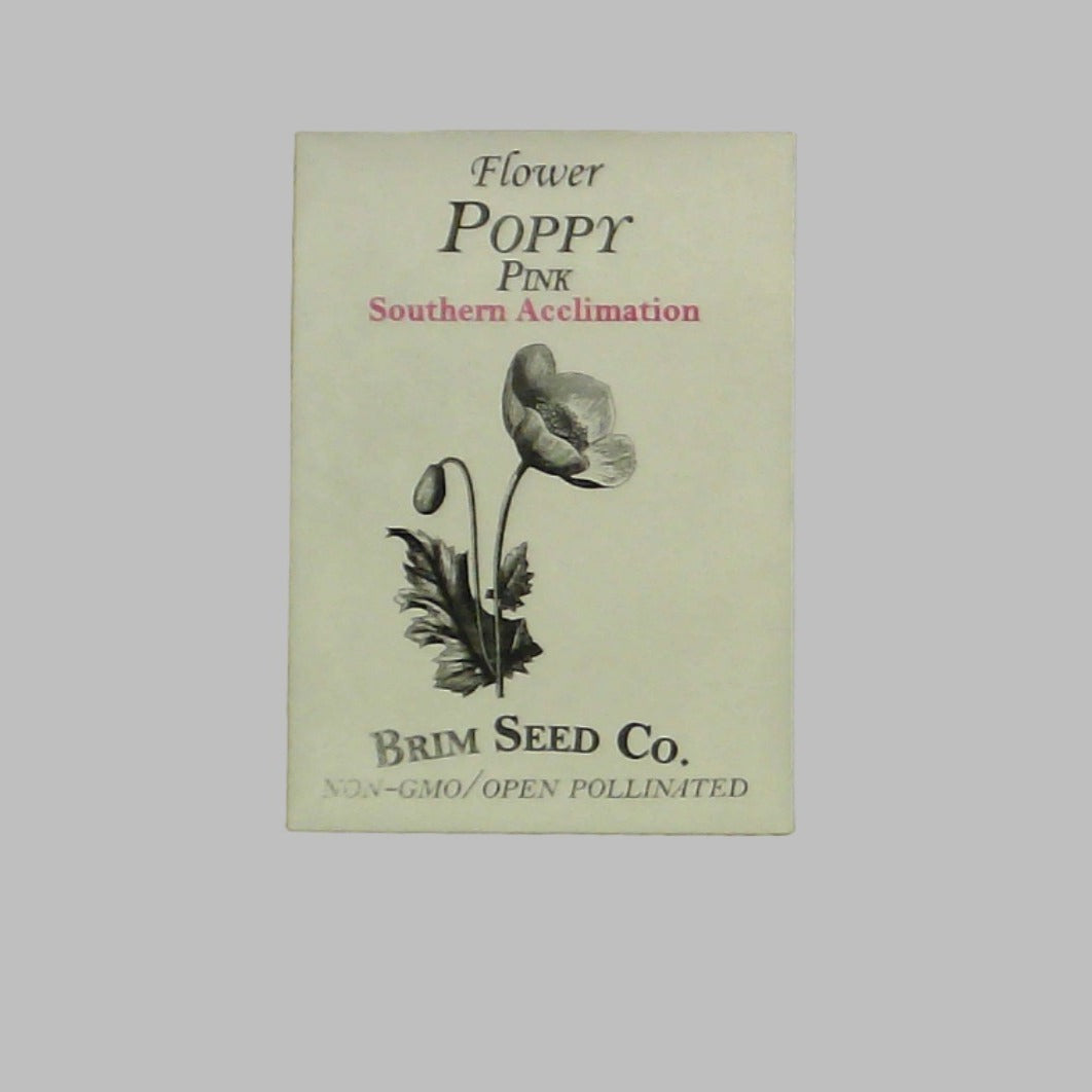 Brim Seed Co. - Southern Acclimated Pink Corn Poppy Heirloom Seed