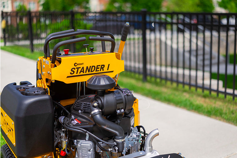 Wright Stander Intensity riding mower engine detail