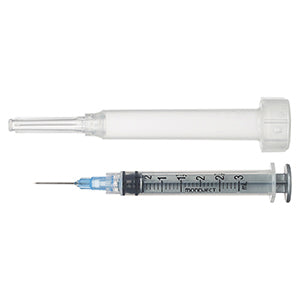 Monoject - Syringe/Needle Combo Disposable Luer Lock - 3 cc, 22G x 0.75"