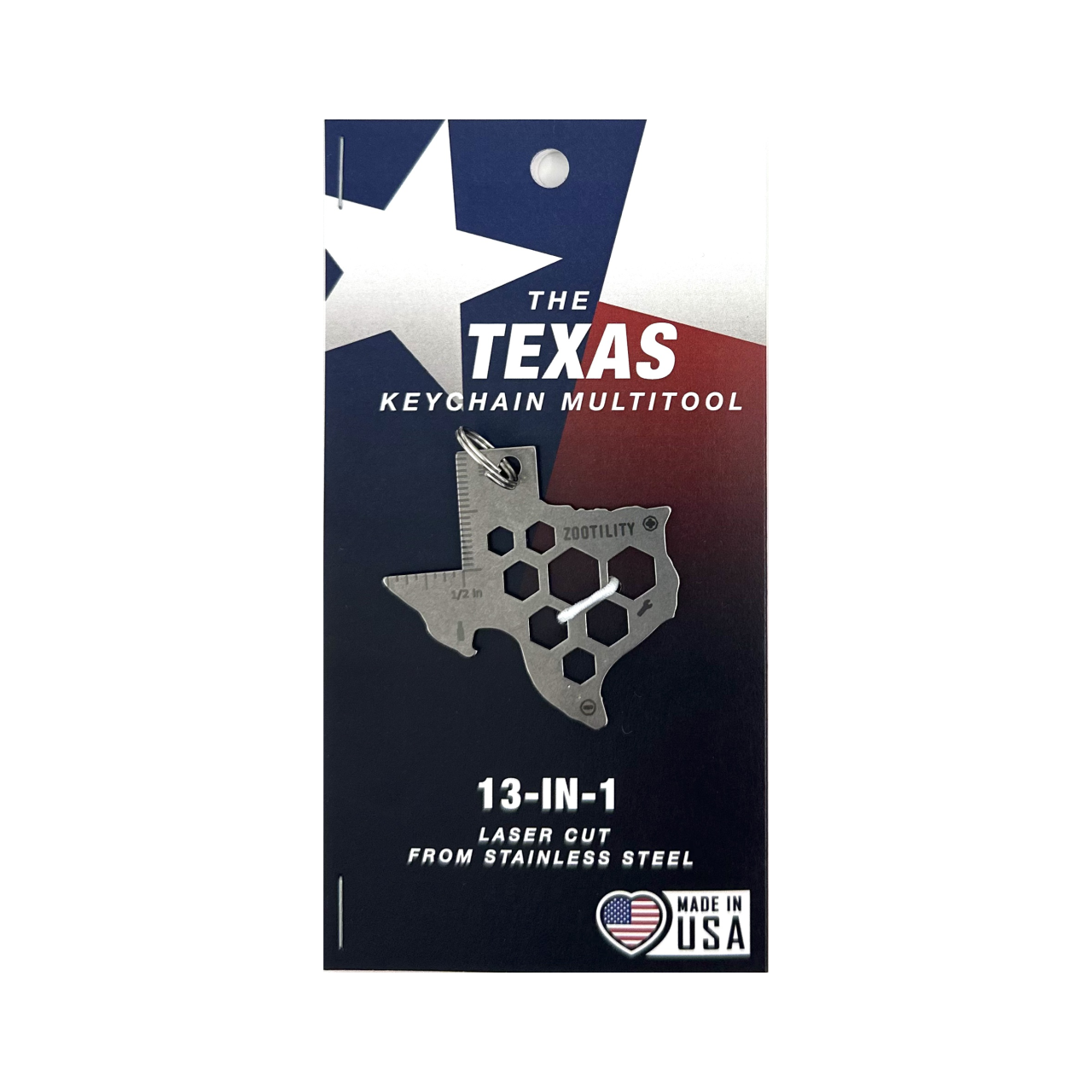 Texas 13-in-1 Keychain Multi-Tool