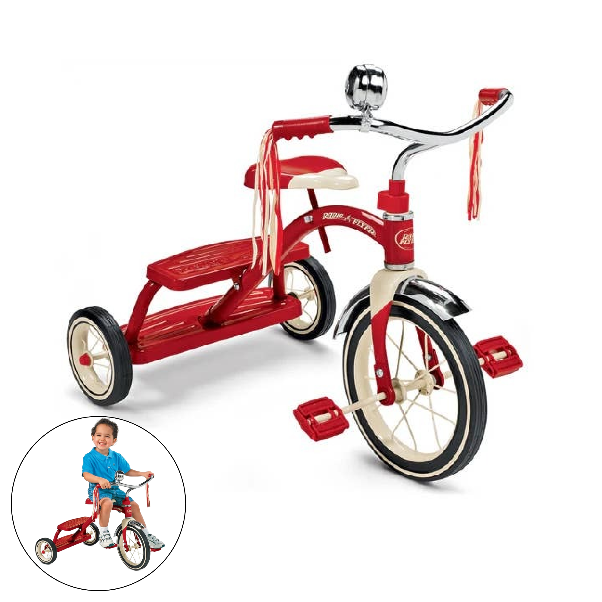 Radio Flyer Classic Red Dual Deck Tricycle