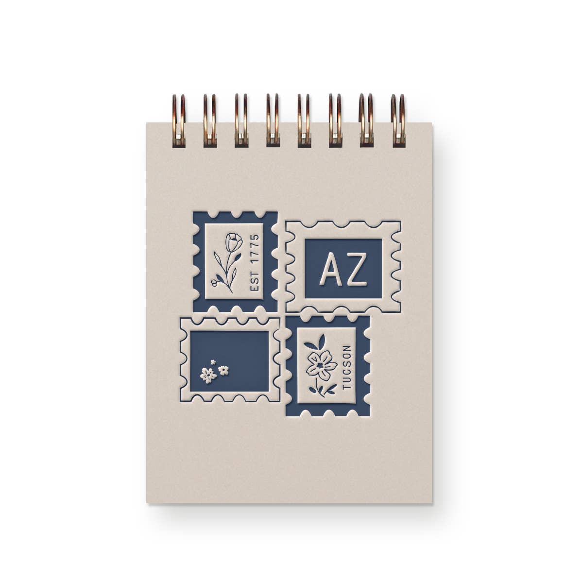Custom City Stamp Mini Jotter Notebook