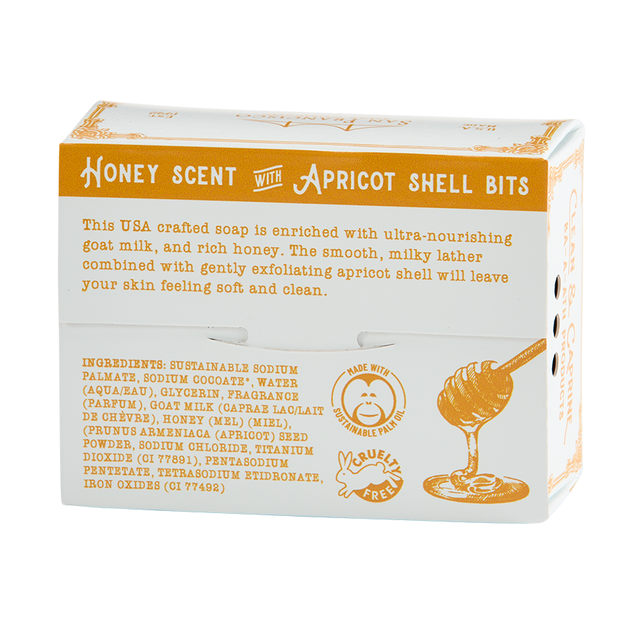 Honey Goat Milk 5oz pressed bar soap