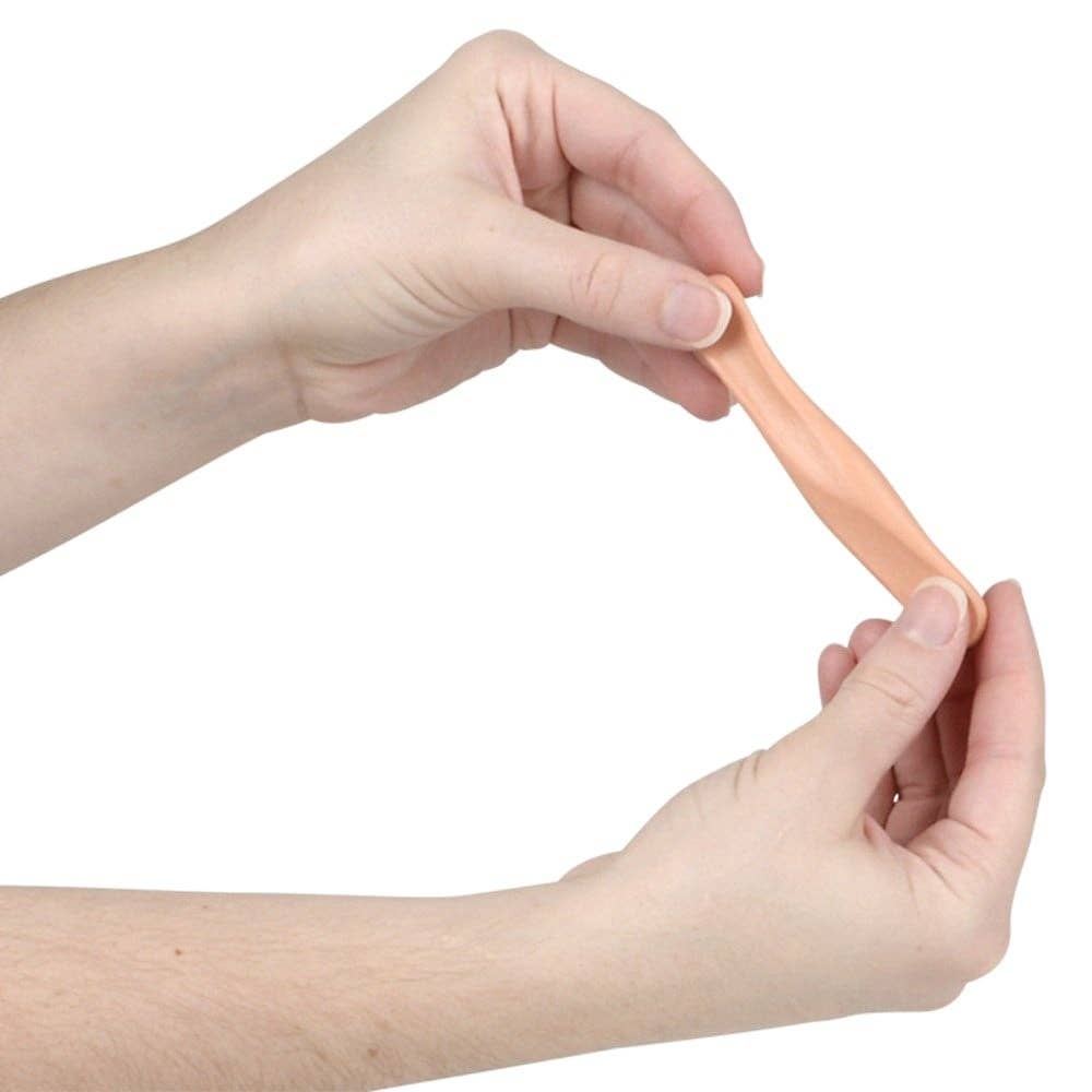 Silly Putty egg opened showing putty inside