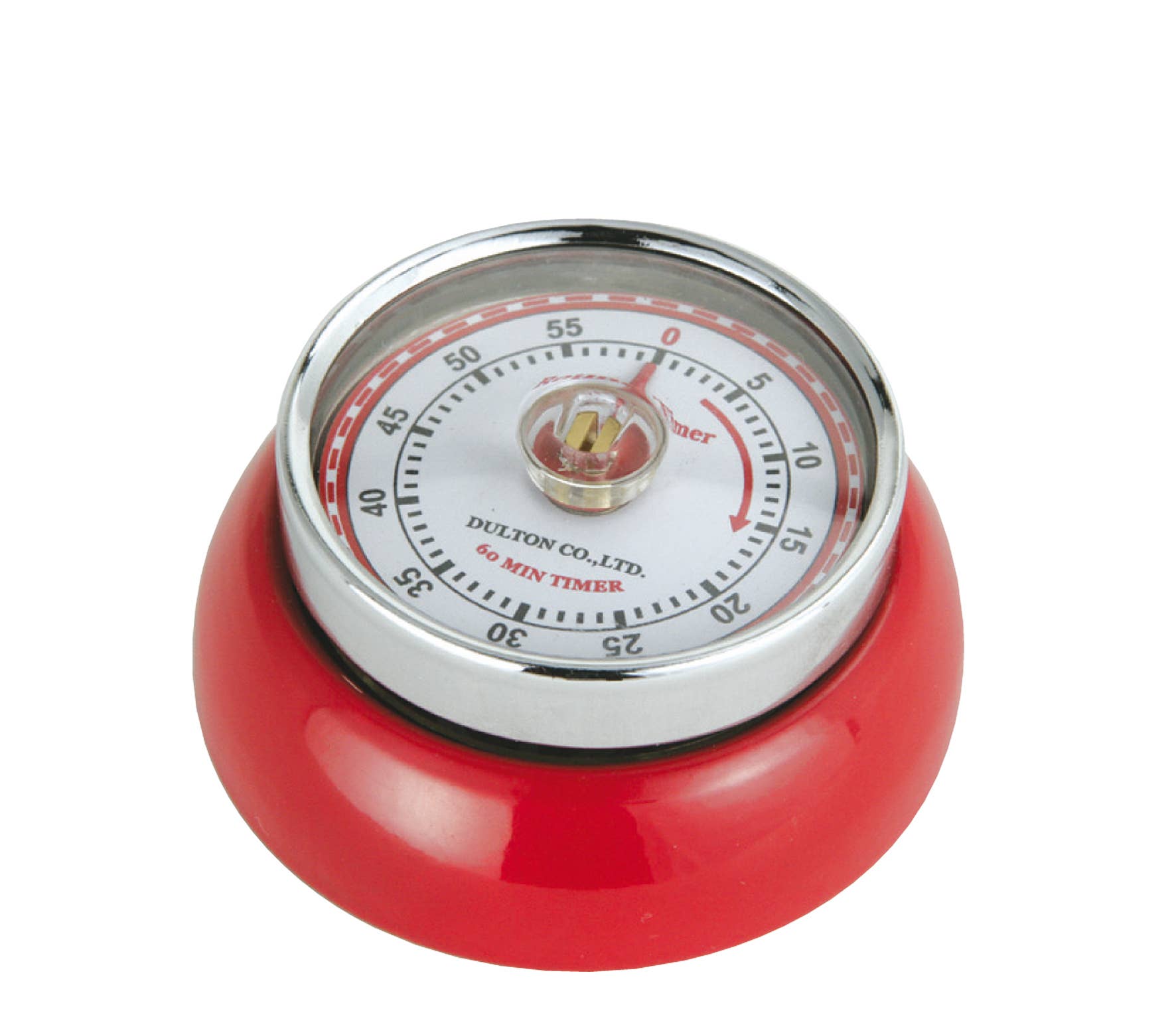 "Retro" Kitchen Timer, Red,