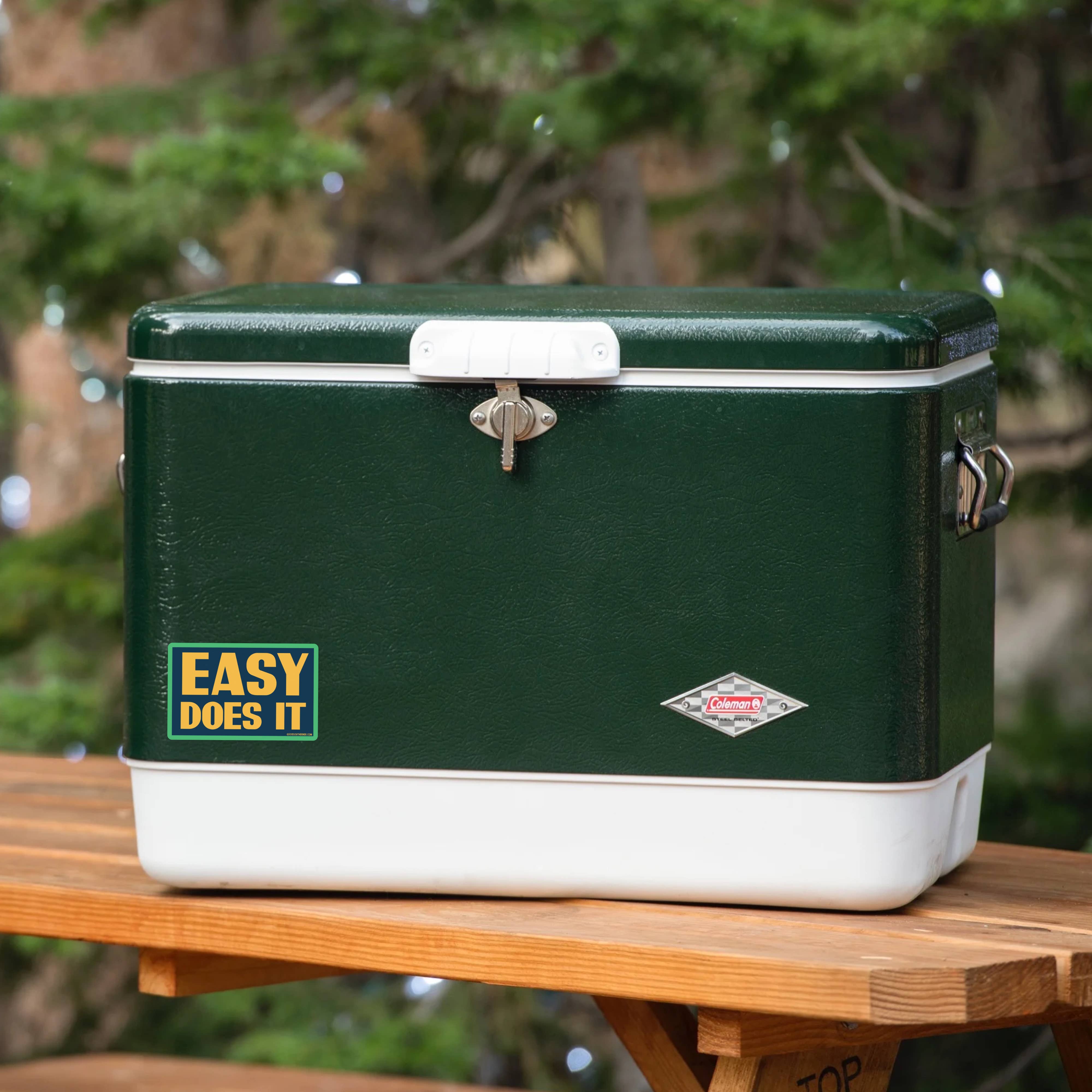 Easy Does It Sticker