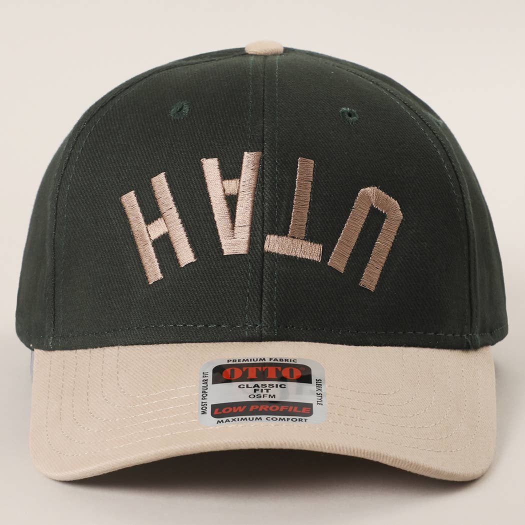 Custom Embroidered OTTO 6 Panel Cap upside down style