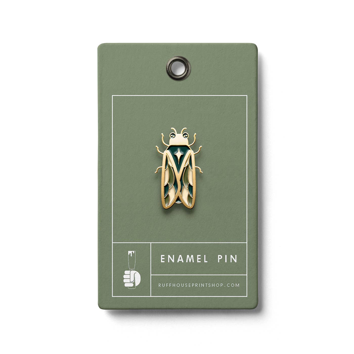 Bug Insect enamel pin with colorful insect design