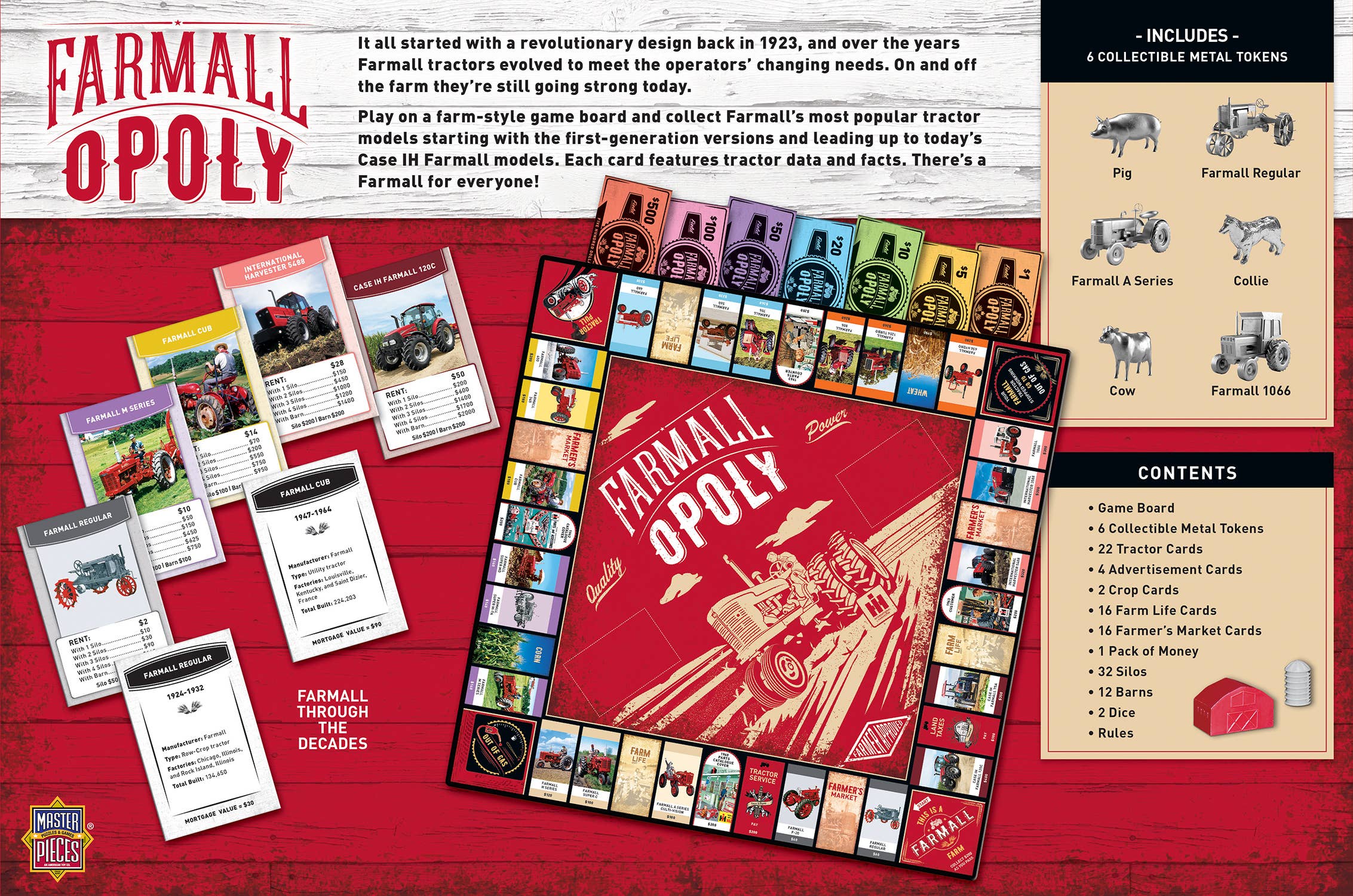 Farmall Opoly - Tractor Themed Board Game