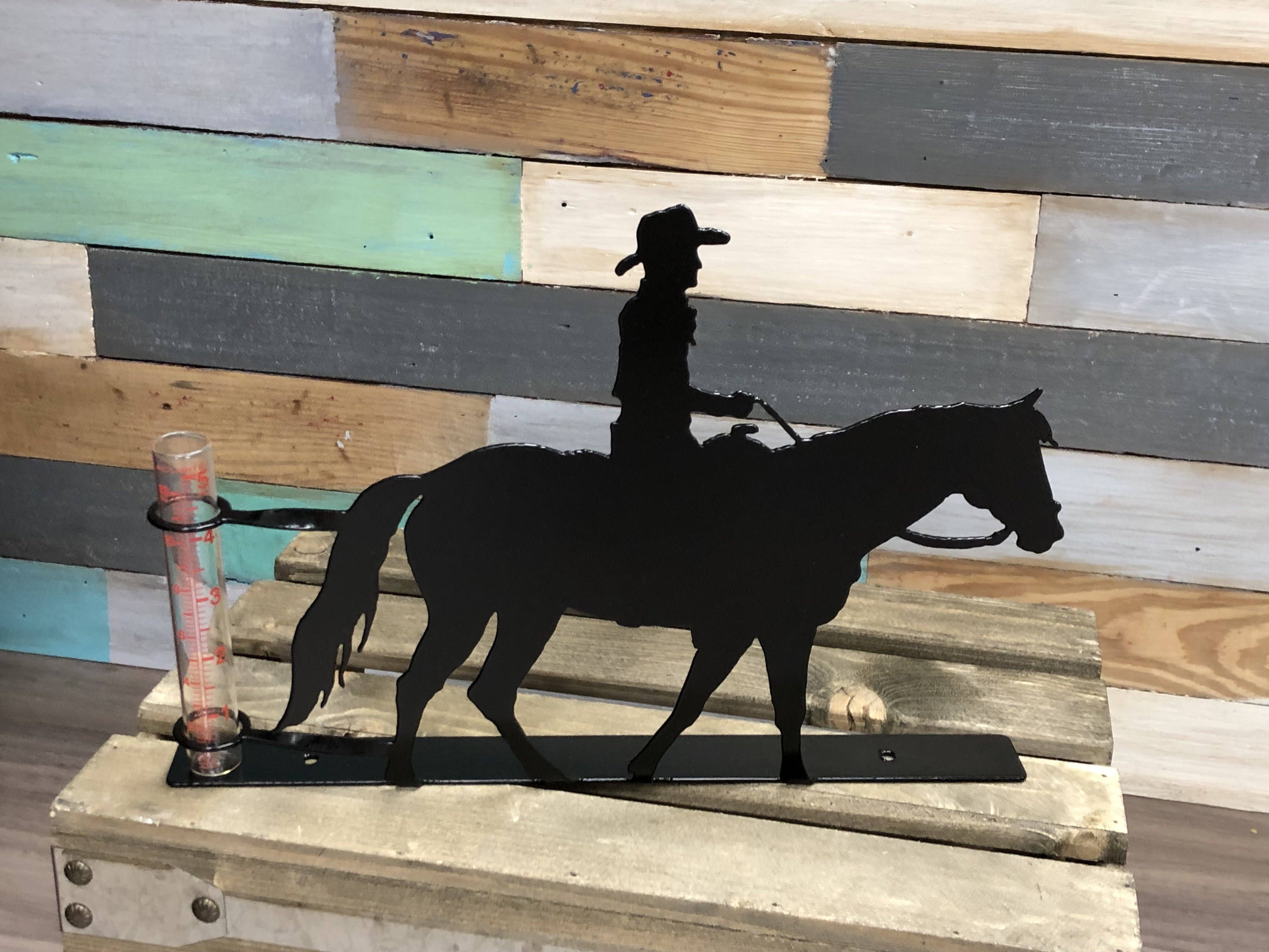 Cowboy Rain Gauge