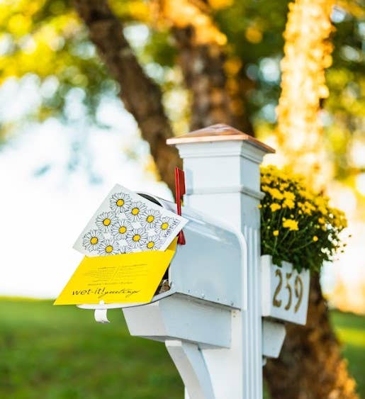 Daisies Swedish Cloth eco-friendly kitchen cloth detail