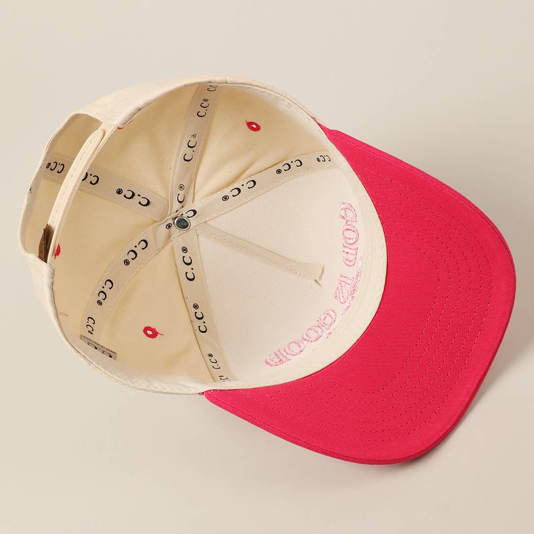 God Is Good All The Time embroidery trucker hat color variant