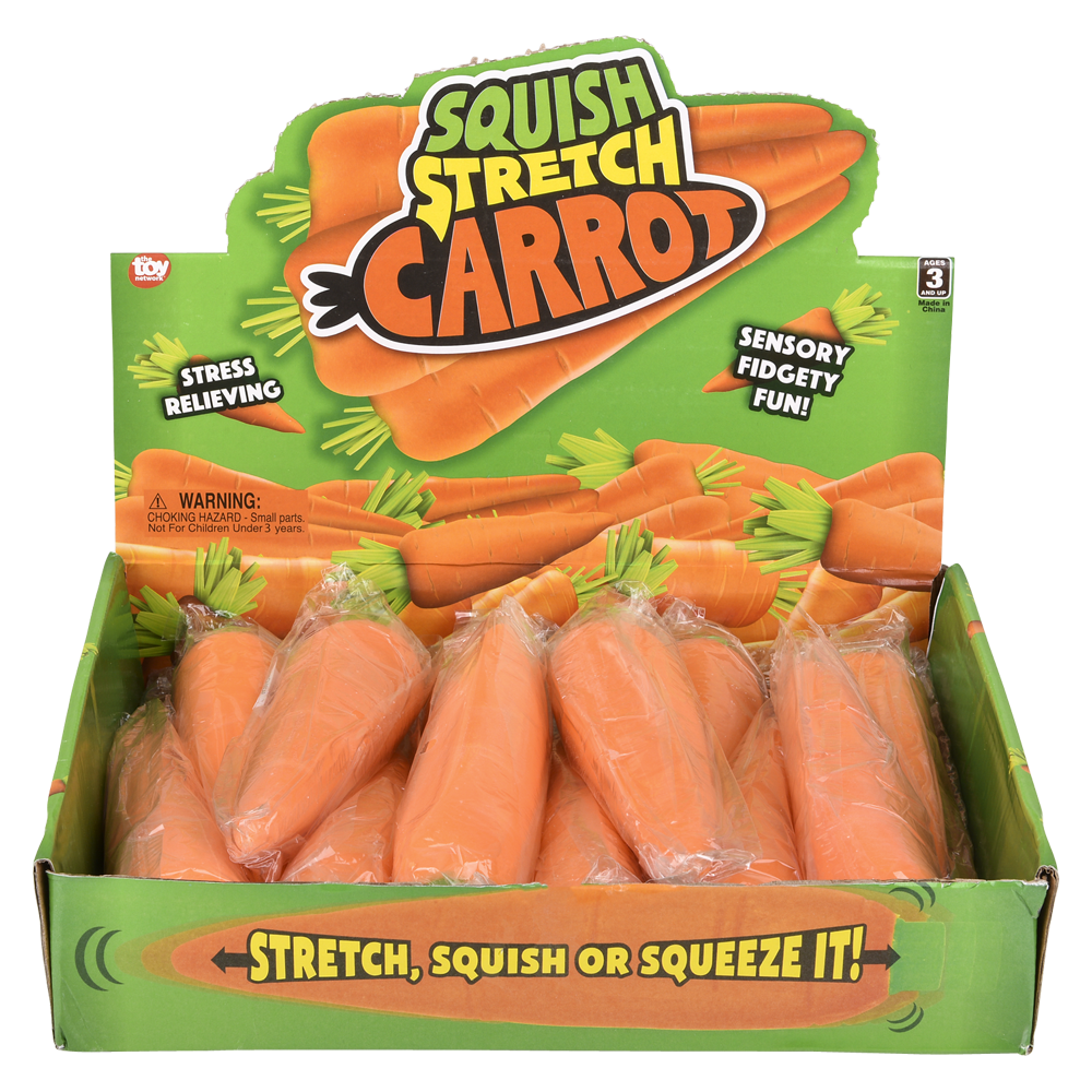 (T) STRETCH AND SQUEEZE  CARROT 5.5"