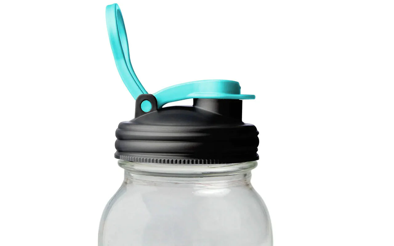 reCAP Mason Jar - Regular Mouth Lid POUR Cap Carry Loop