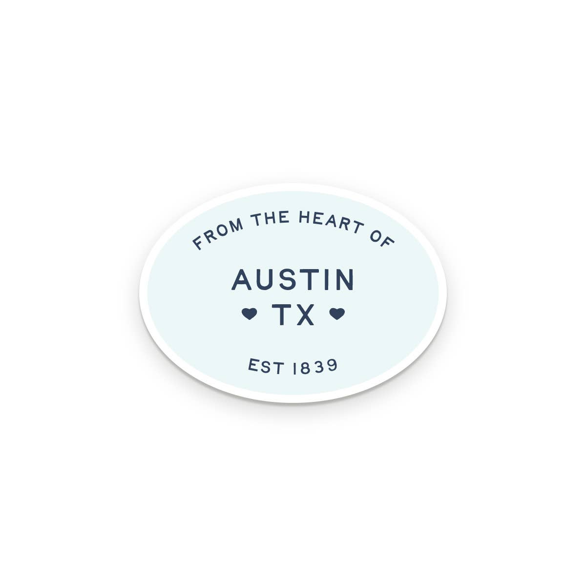 Custom City From The Heart sticker personalized design