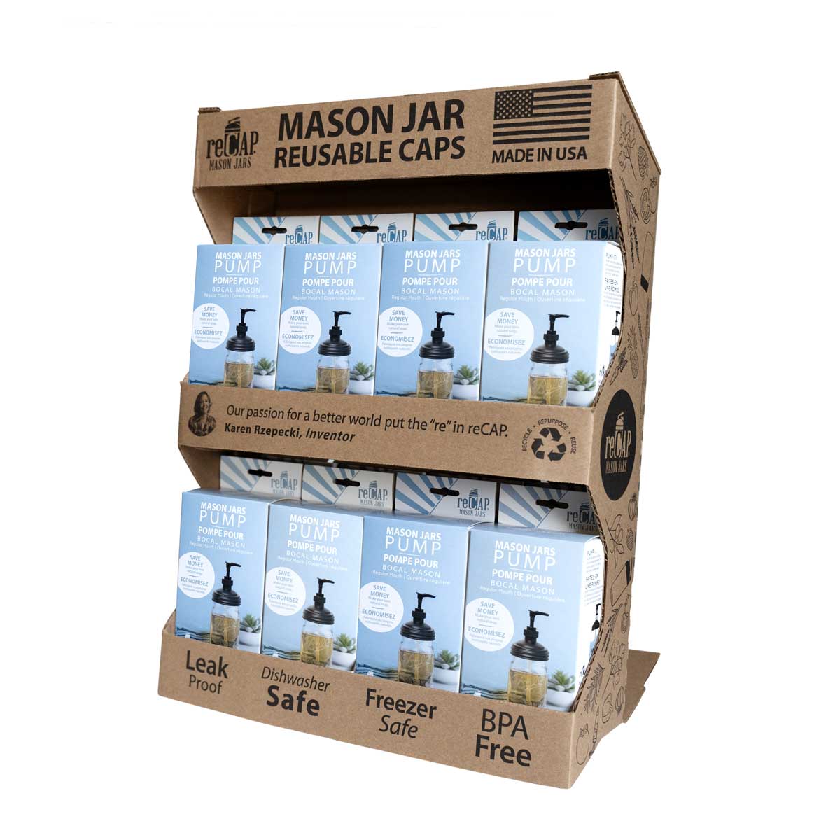 Mason Jar Pump Lid, by reCAP®- Sidekick of 16