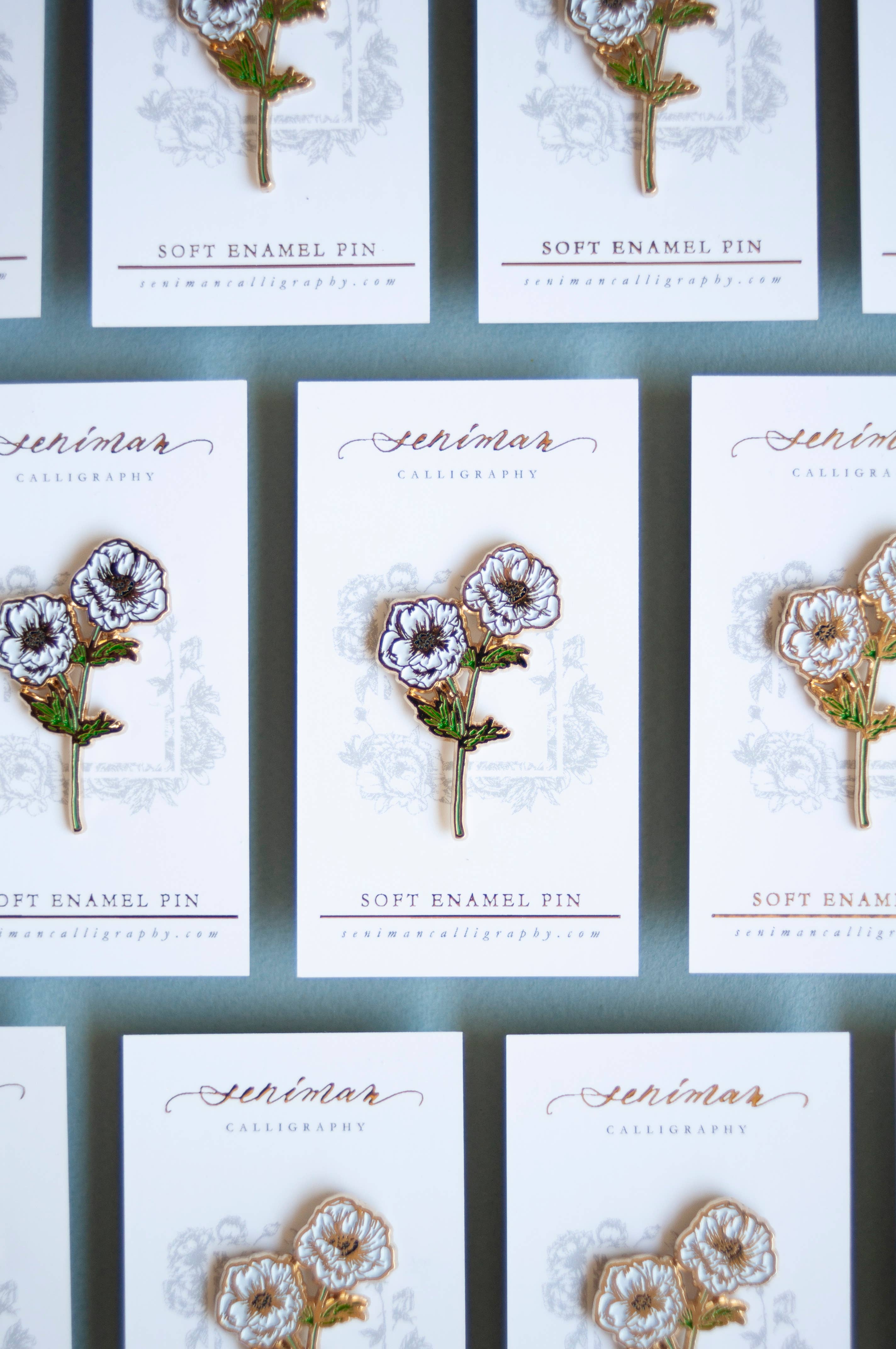 Anemone Soft Enamel Pin