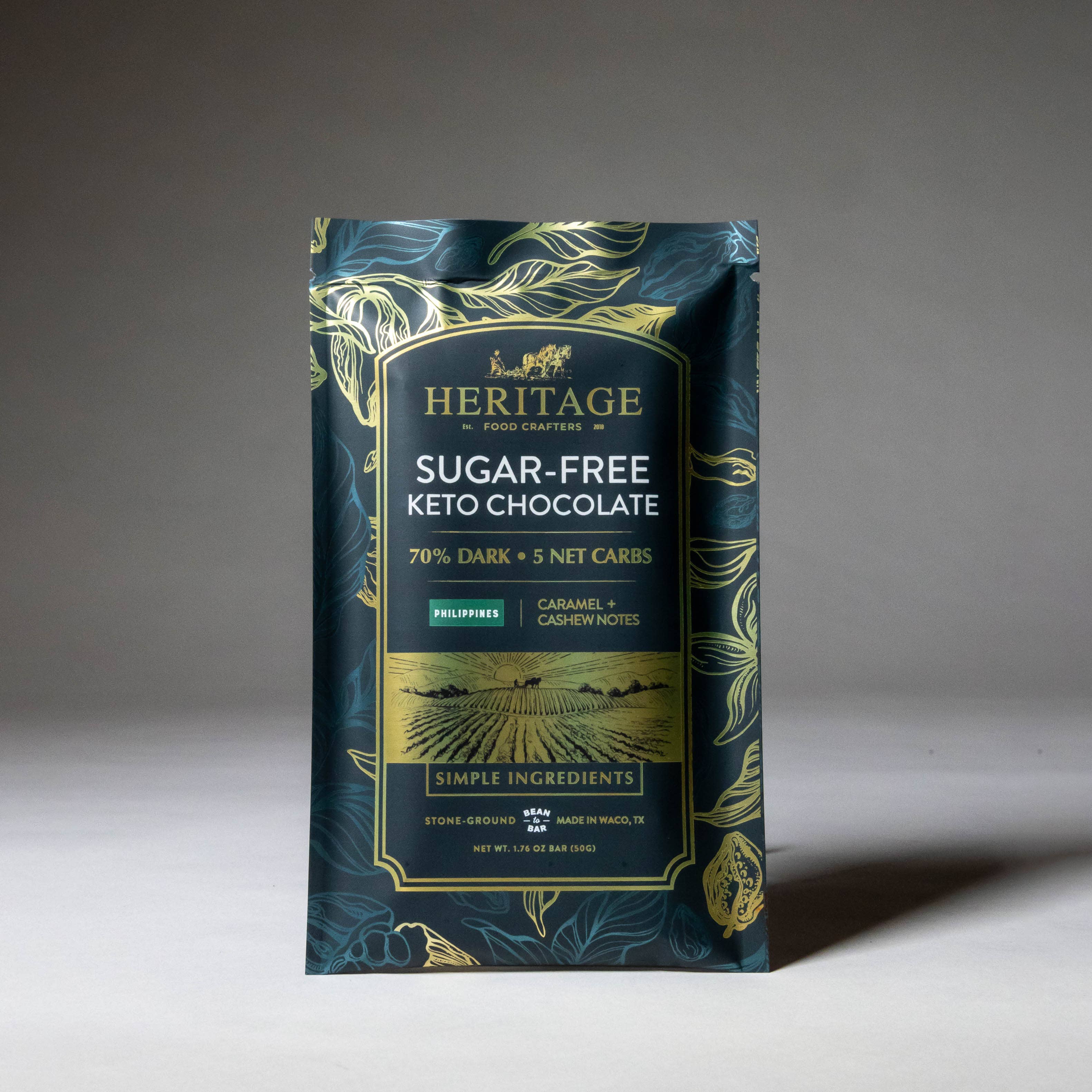 Sugar-Free Philippines 70% Dark 50g  - Award-Winning Craft Chocolate Bars