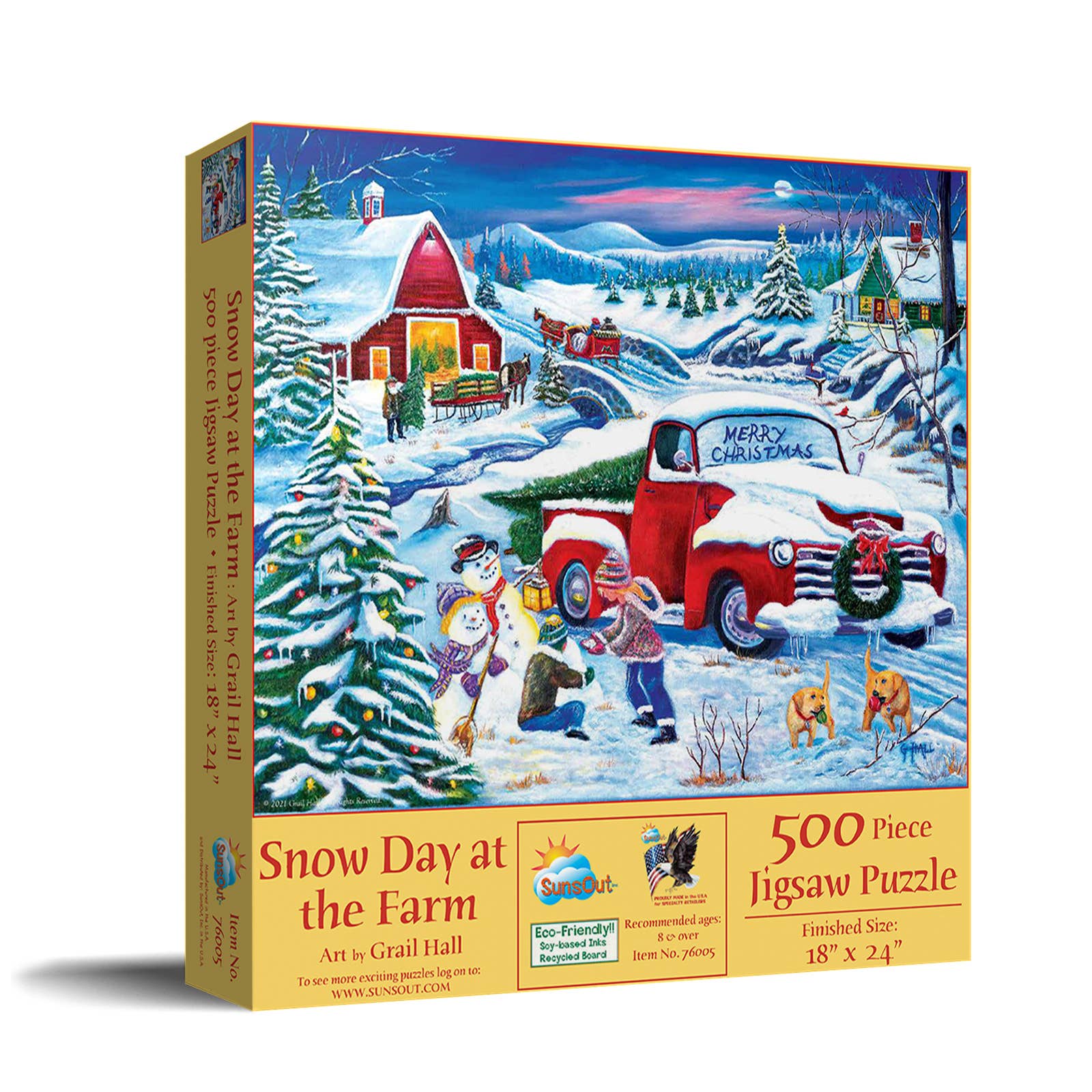 5492 Snow Day at the Farm 500 pc Puzzle