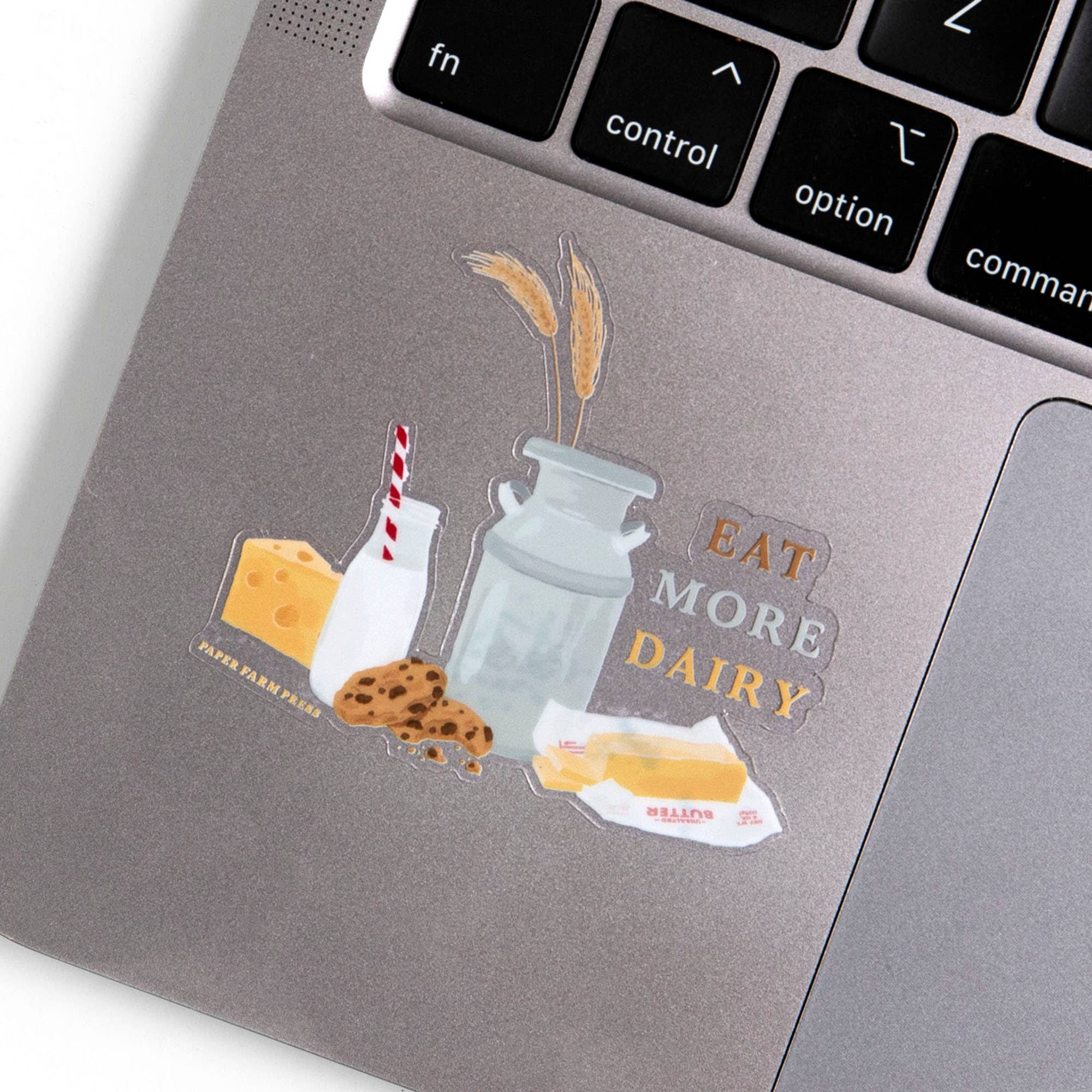 Eat More Dairy Clear Decal Sticker