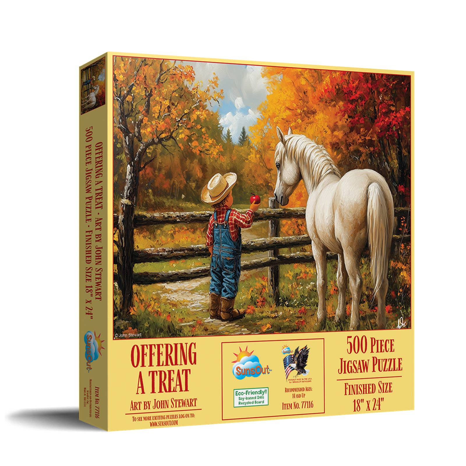 Offering A Treat 500 piece puzzle completed image