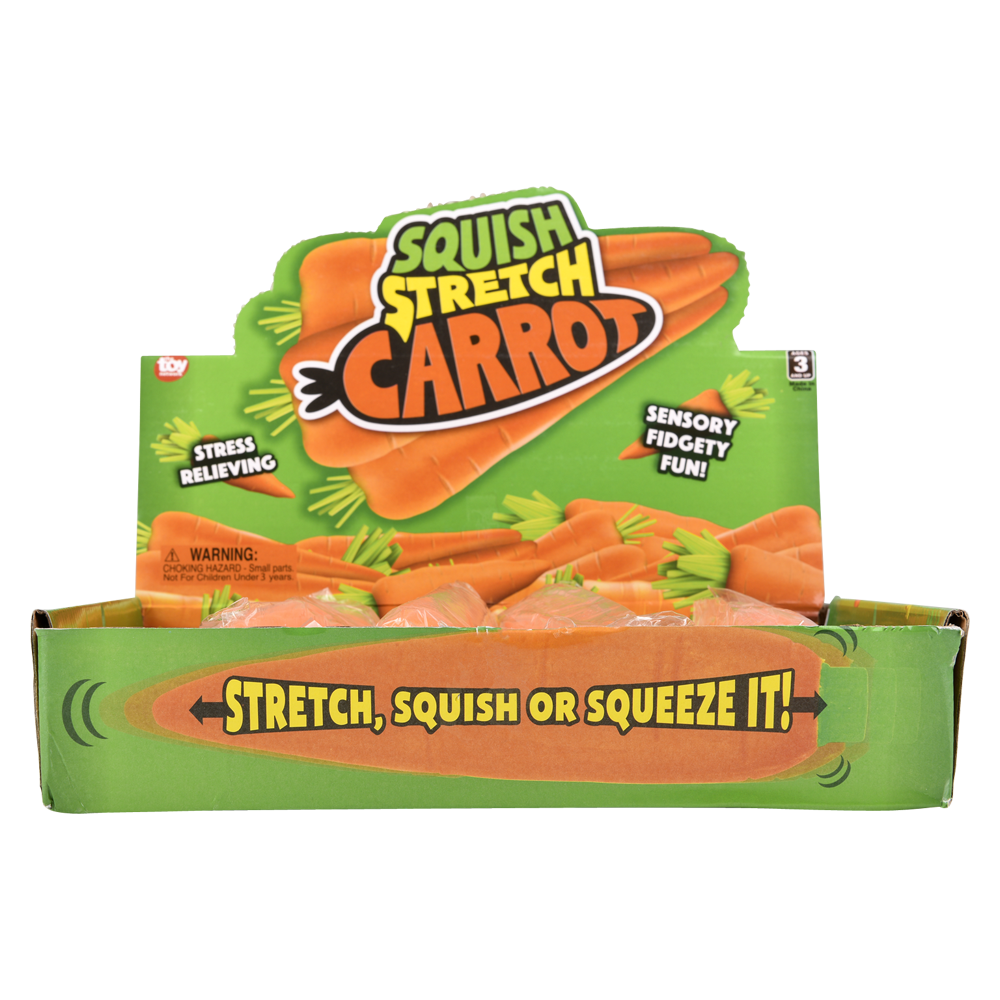 (T) STRETCH AND SQUEEZE  CARROT 5.5"