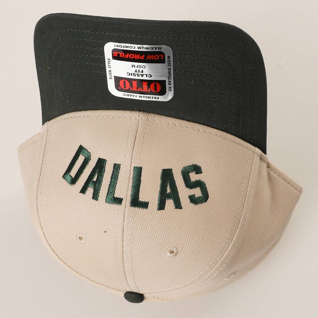 OTTO 6 Panel Baseball Cap with custom upside down embroidery