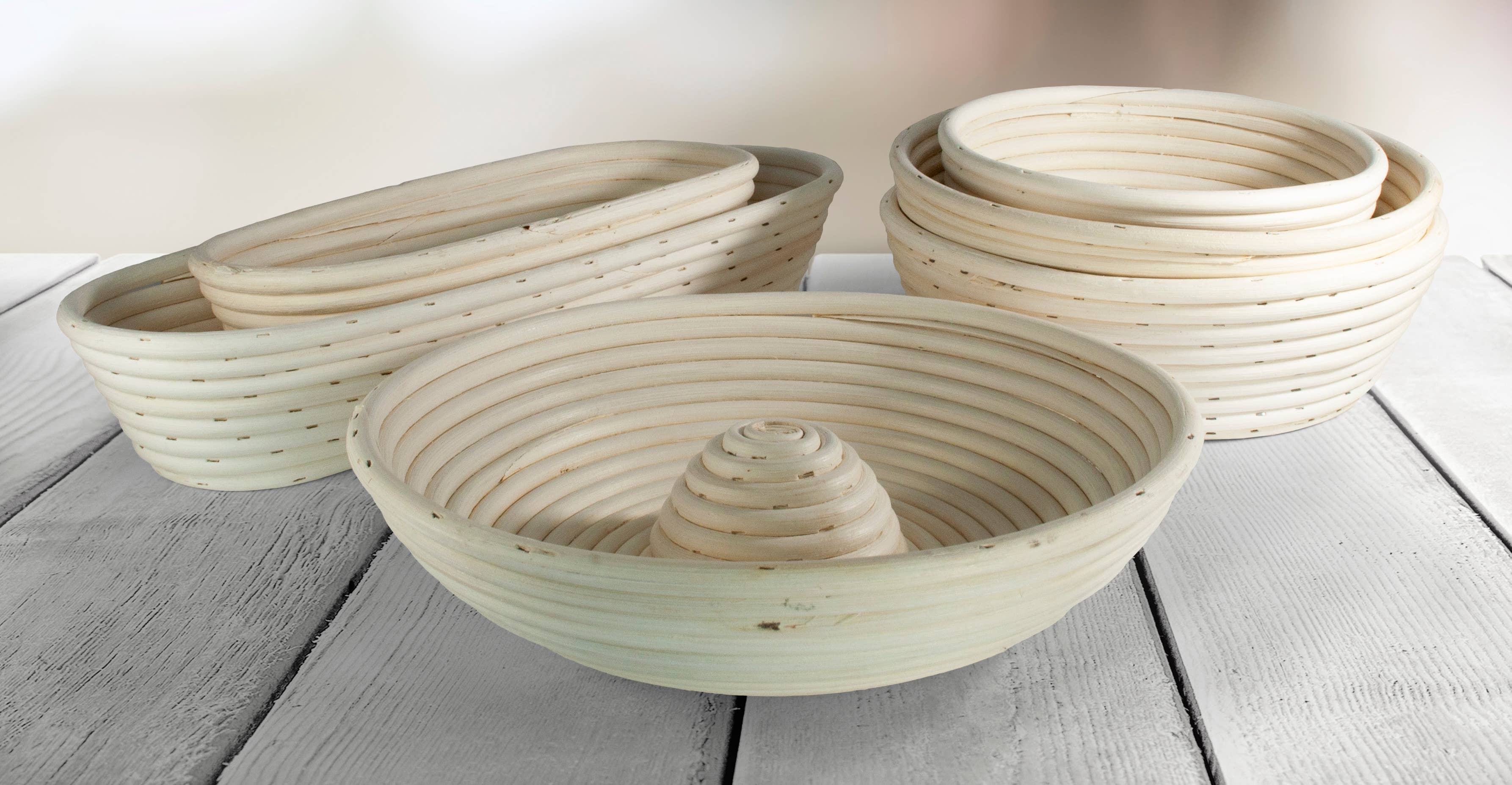 BANNETON EDDINGTONS Round Angled Basket Ø10x3"