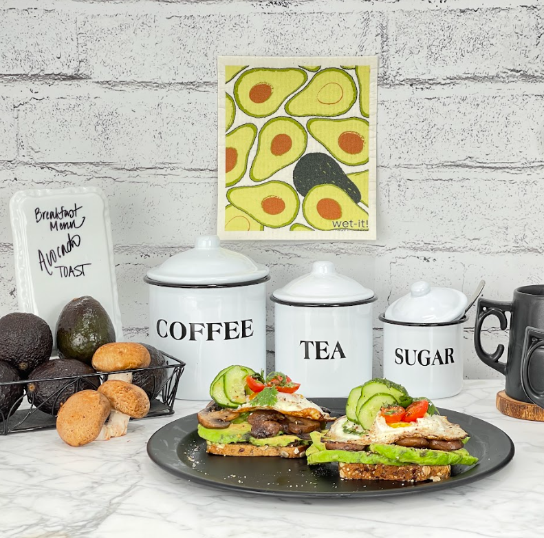 Avocado Swedish Cloth eco-friendly kitchen cloth detail