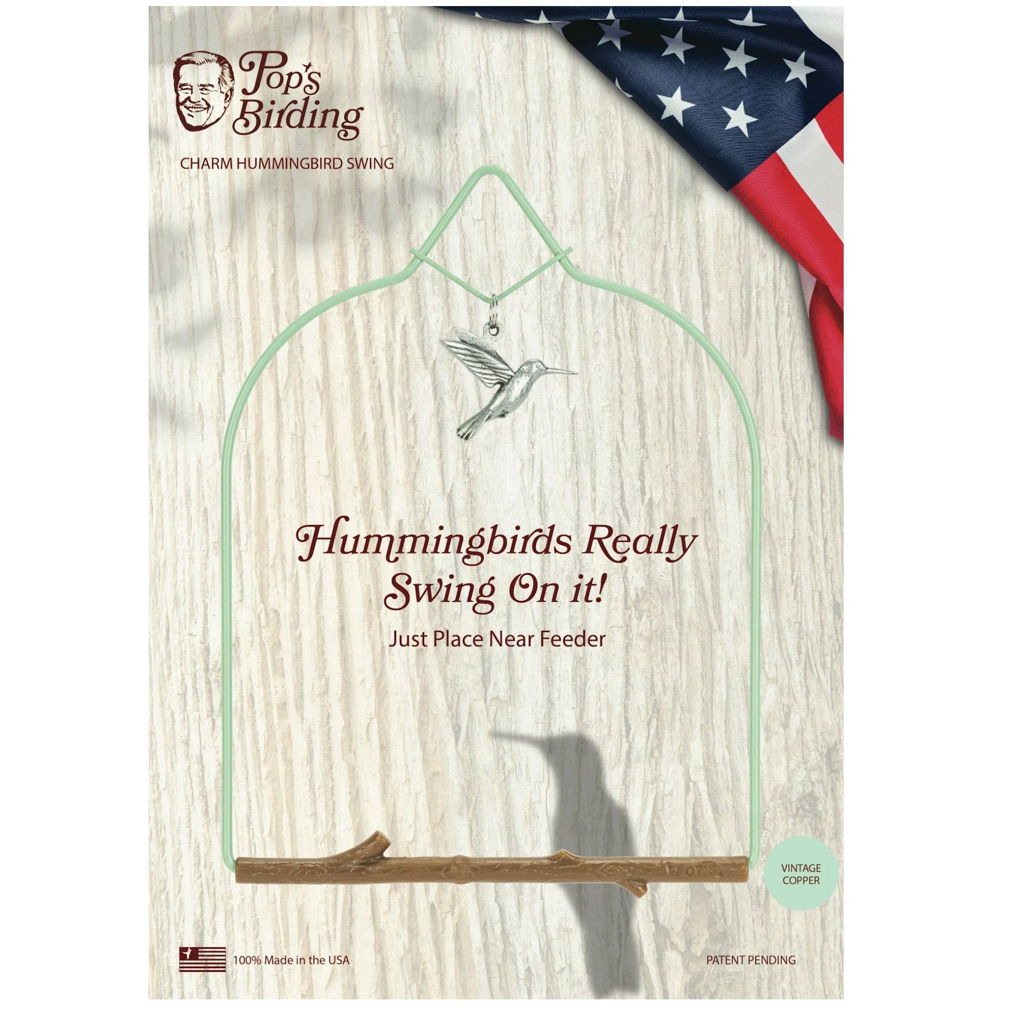 Hummingbird Swing, Charm Assorted Colors