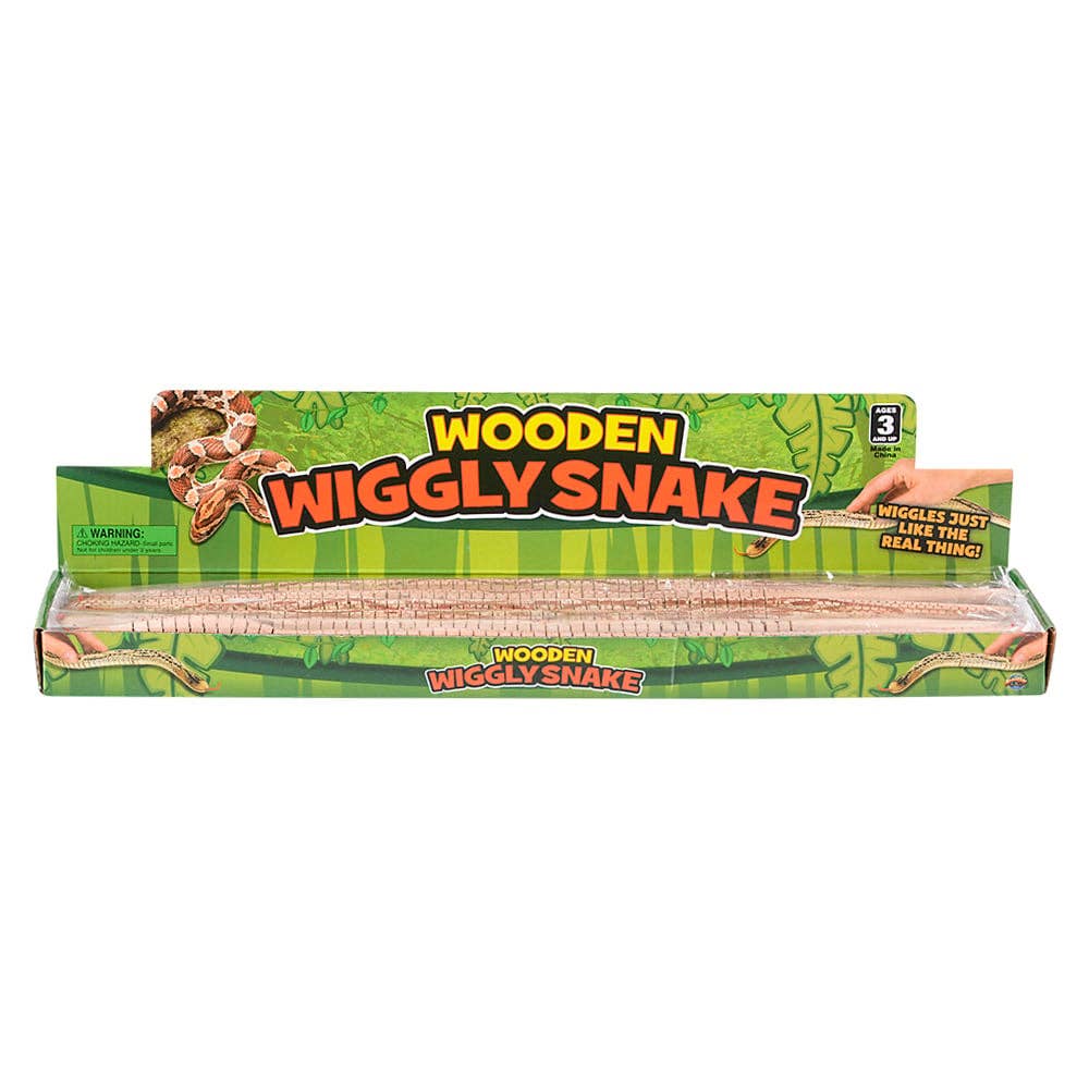 LLB Wooden Wiggly Snake toy alternate color