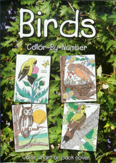 Birds: Color-By-Number Book