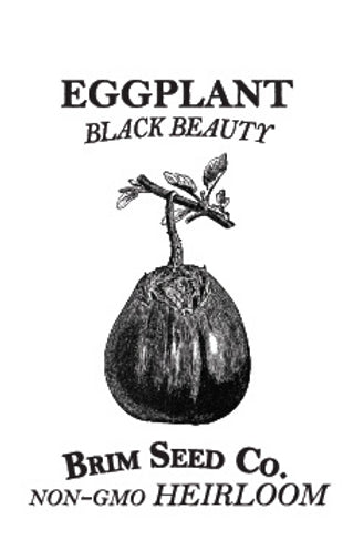 Brim Seed Co. - Black Beauty Eggplant Heirloom Seed