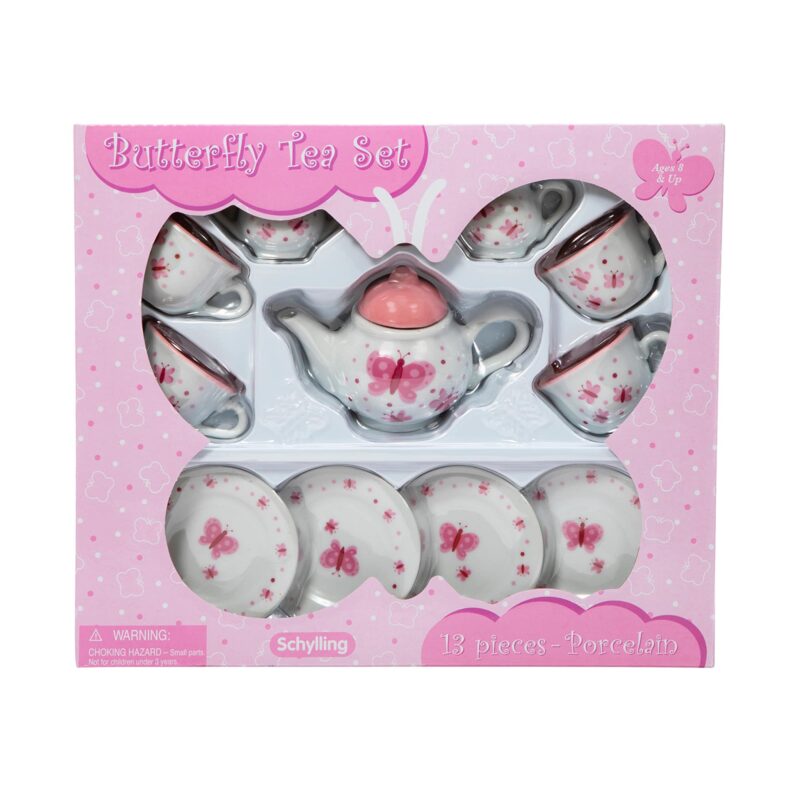 Schylling - Butterfly Porcelain Tea Set