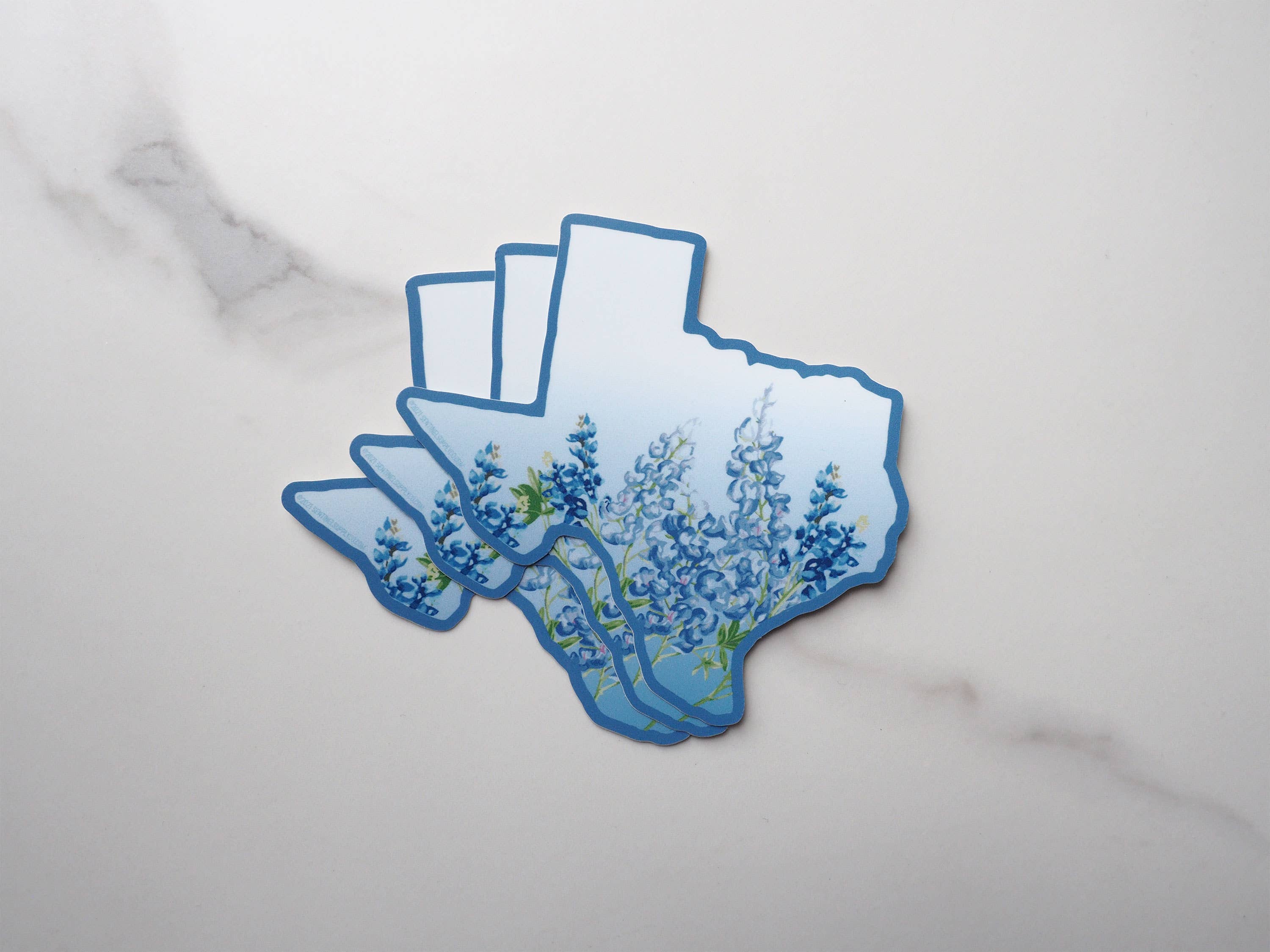 Texas Bluebonnets Decal, Texas Bumper Sticker