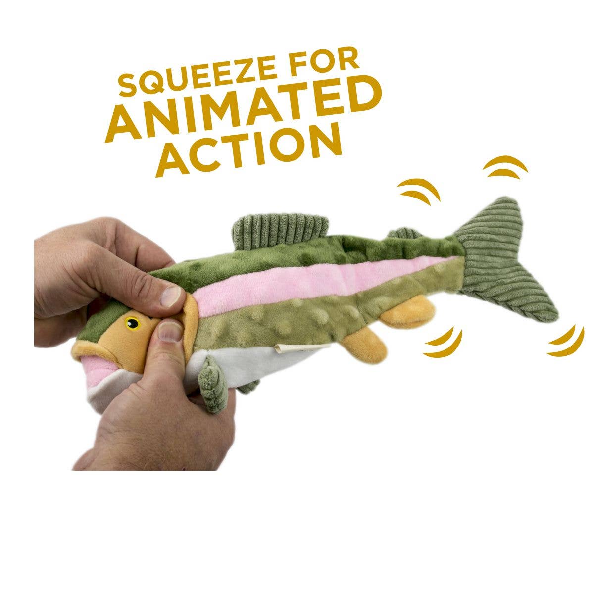 Tall Tails Animated Trout Toy Dog Toy