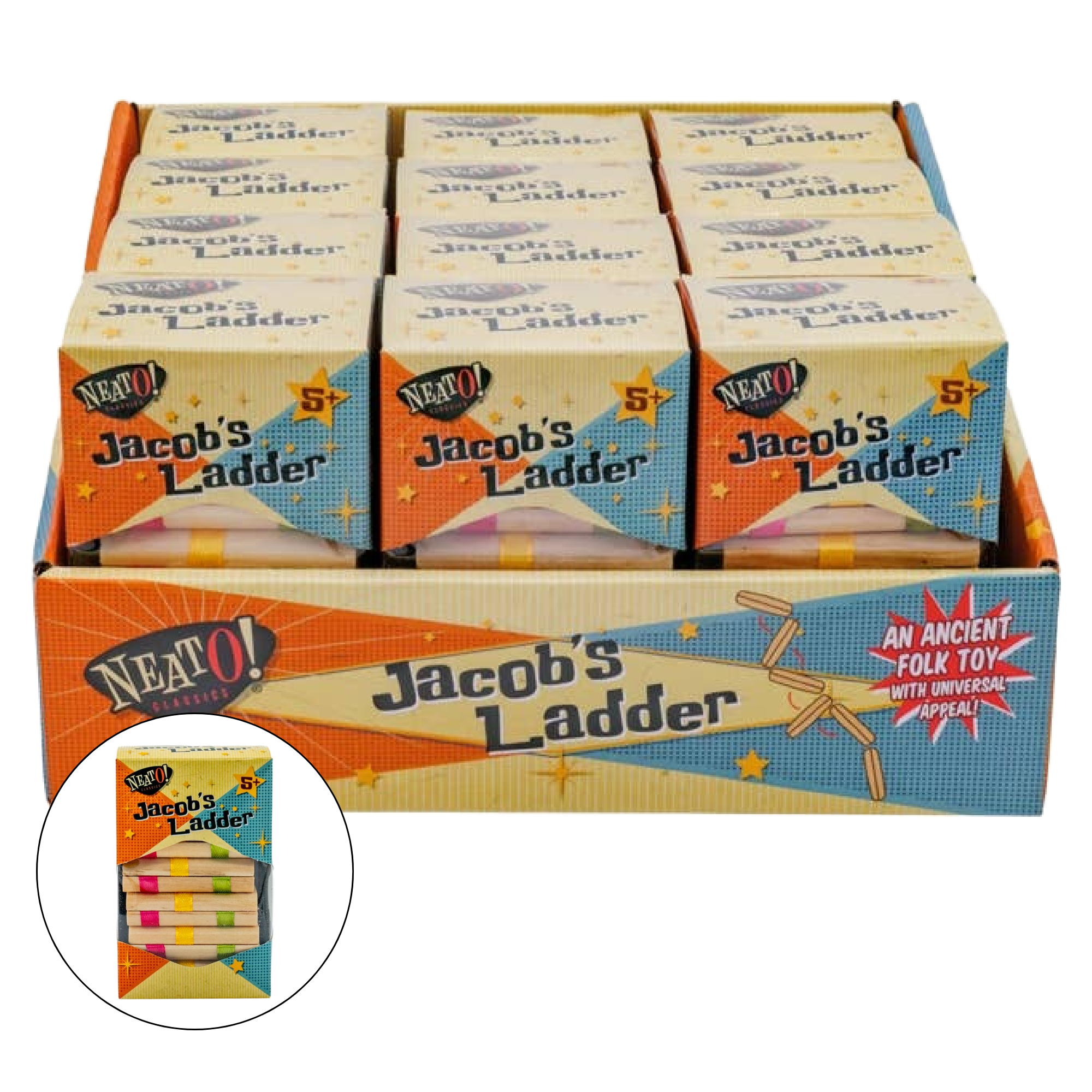 Neato! Classics Jacob's Ladder retro wooden puzzle in box