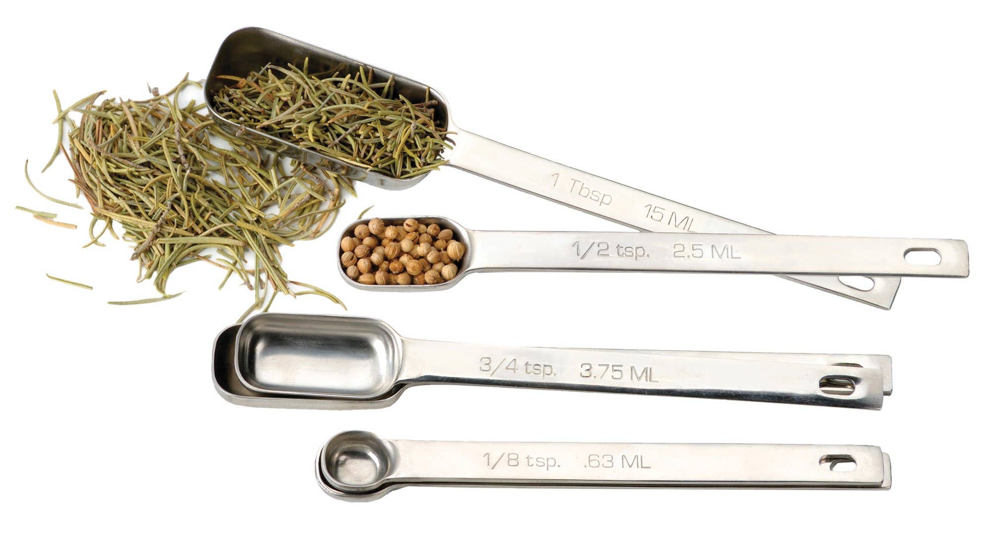 Spice measuring spoon set of 6 detail view